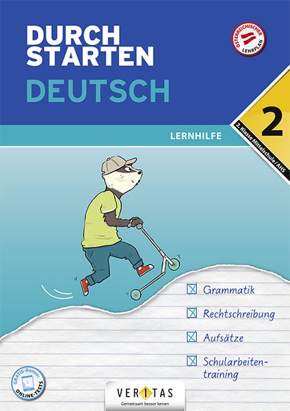 Durchstarten 2. Klasse - Deutsch Mittelschule/AHS - Lernhilfe