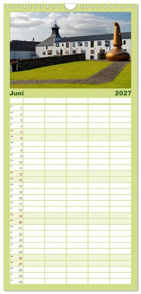 Produktbild: Familienplaner 2027 - Islay und das "Wasser des Lebens" mit 5 Spalten (Wandkalender, 21 x 45 cm) CALVENDO