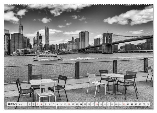 Produktbild: BROOKLYN BRIDGE Das Wahrzeichen von New York City (hochwertiger Premium Wandkalender 2026 DIN A2 quer), Kunstdruck in Hochglanz