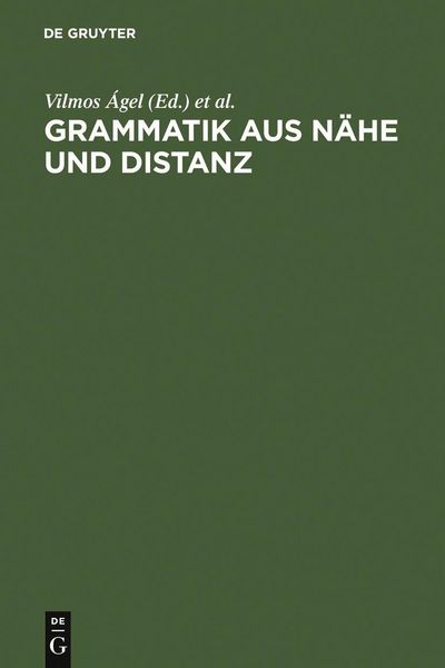 Produktbild: Grammatik aus N&auml;he und Distanz
