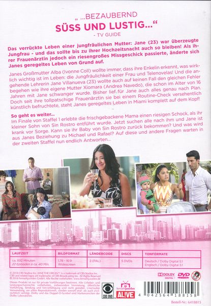 Produktbild: Jane the Virgin - Die komplette 2. Staffel [5 DVDs]