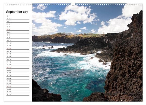 Produktbild: Azoren - S&atilde;o Miguel (hochwertiger Premium Wandkalender 2026 DIN A2 quer), Kunstdruck in Hochglanz