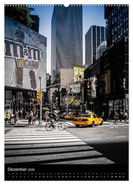 Produktbild: NEW YORK &ndash; street view (hochwertiger Premium Wandkalender 2026 DIN A2 hoch), Kunstdruck in Hochglanz