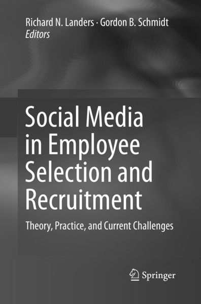 Produktbild: Social Media in Employee Selection and Recruitment