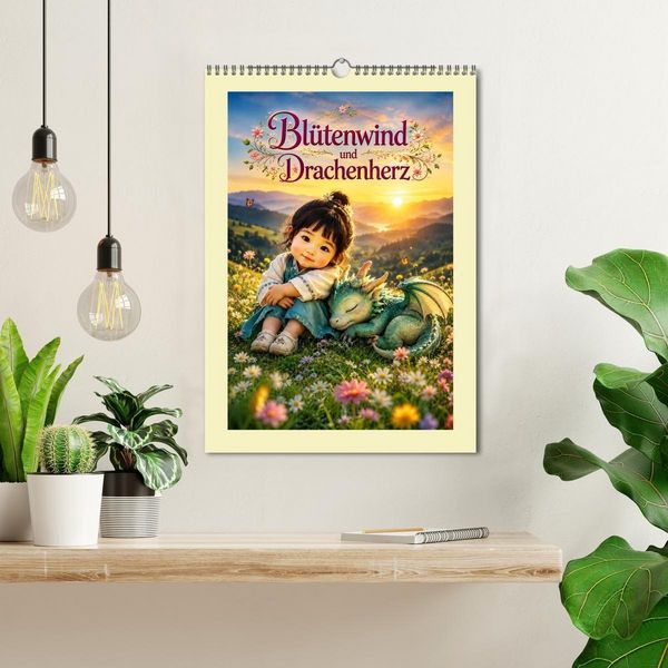 Produktbild: Bl&uuml;tenwind und Drachenherz (Wandkalender 2027 DIN A3 hoch), CALVENDO Monatskalender