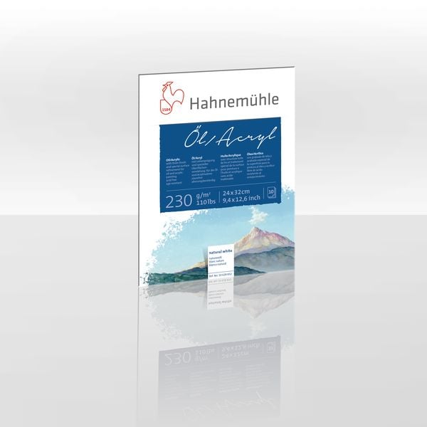 Produktbild: Hahnem&uuml;hle Papier &Ouml;l Acryl 230, 24 x 32 cm, 230 g/m&sup2;
