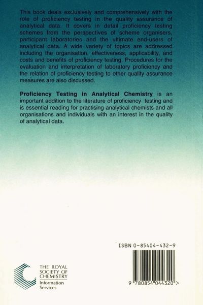 Produktbild: Proficiency Testing in Analytical Chemistry