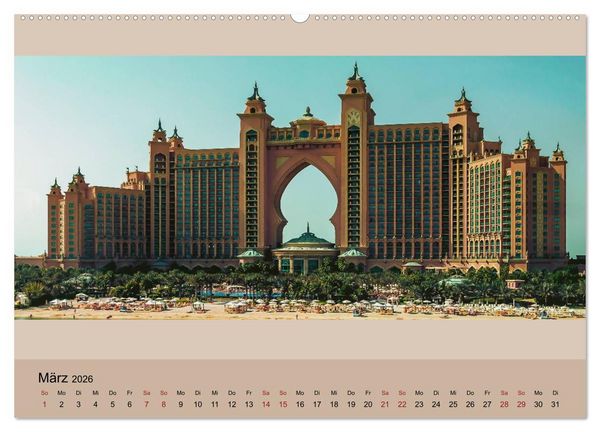Produktbild: Impressions of Dubai 2026 (Wandkalender 2026 DIN A2 quer), CALVENDO Monatskalender