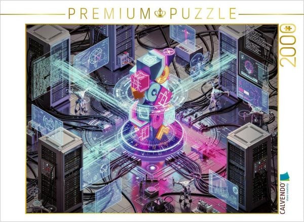 CALVENDO Puzzle Angst_vor_der_Maschine. | 2000 Teile Lege-Größe 90x67cm Foto-Puzzle für glückliche Stunden