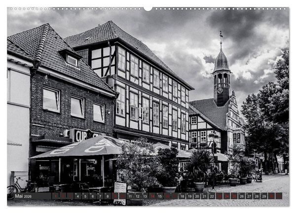 Produktbild: Ein Blick auf Nienburg an der Weser (hochwertiger Premium Wandkalender 2026 DIN A2 quer), Kunstdruck in Hochglanz