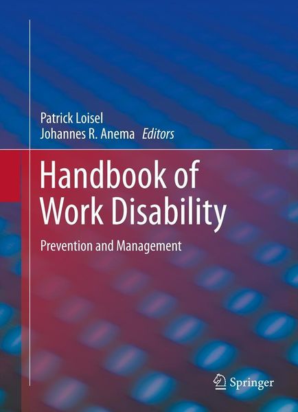 Produktbild: Handbook of Work Disability