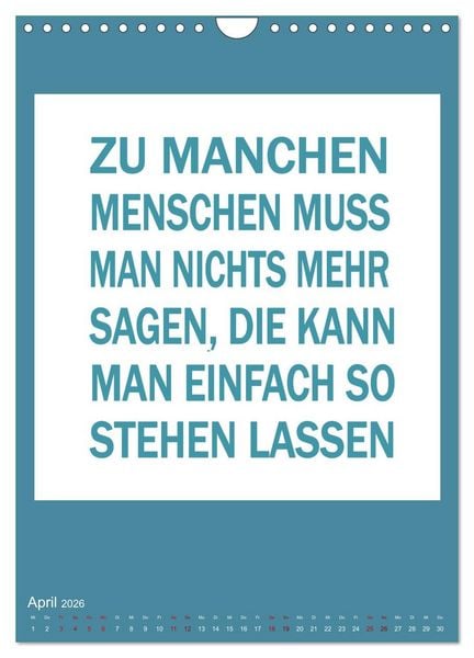 Produktbild: Memo an mich (Wandkalender 2026 DIN A4 hoch), CALVENDO Monatskalender