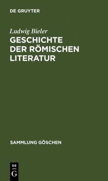 Produktbild: Geschichte der r&ouml;mischen Literatur