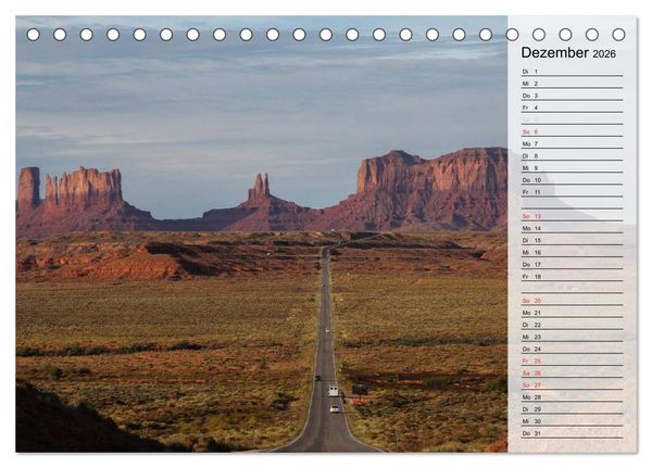 Produktbild: USA 2026 Utah - Sandstein und Canyons (Tischkalender 2026 DIN A5 quer), CALVENDO Monatskalender