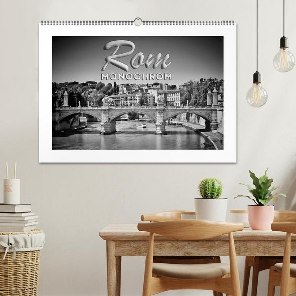 Produktbild: ROM Monochrom (Wandkalender 2026 DIN A2 quer), CALVENDO Monatskalender