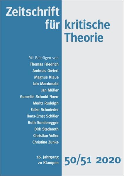 Produktbild: Zeitschrift f&uuml;r kritische Theorie / Heft 50/51 (2020)