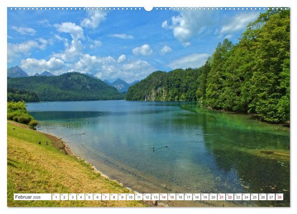 Produktbild: Wanderlust im Schwangau - Impressionen einer grandiosen bayerischen Landschaft (hochwertiger Premium Wandkalender 2026 DIN A2 quer), Kunstdruck in Hochglanz