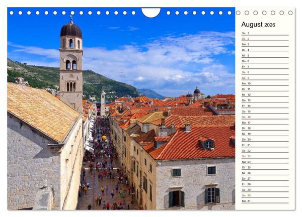 Produktbild: Dubrovnik - Perle der Adria (Wandkalender 2026 DIN A4 quer), CALVENDO Monatskalender