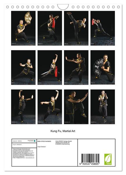 Produktbild: Kung Fu, Martial Art (Wandkalender 2026 DIN A4 hoch), CALVENDO Monatskalender
