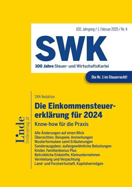 Produktbild: Die Steuererkl&auml;rungen f&uuml;r 2024 | Band 1
