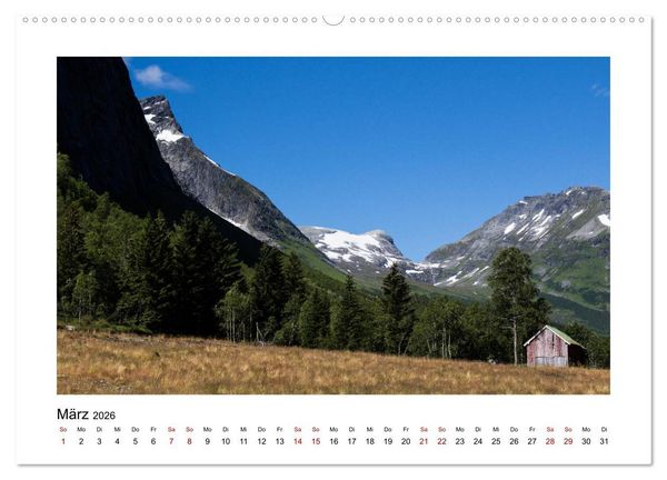Produktbild: Norwegen - Faszination Fjordland (Wandkalender 2026 DIN A2 quer), CALVENDO Monatskalender