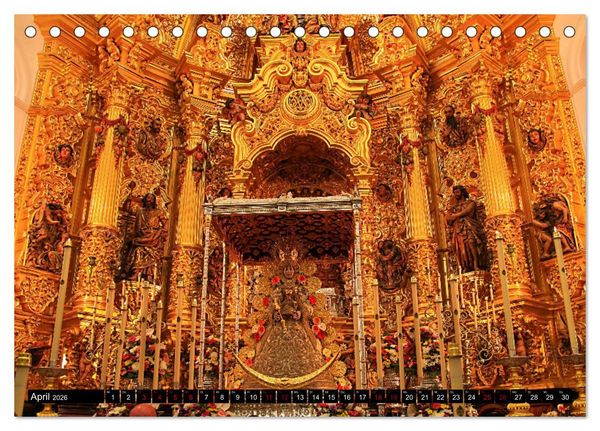 Produktbild: El Rocio - Andalusiens faszinierende Wallfahrt (Tischkalender 2026 DIN A5 quer), CALVENDO Monatskalender