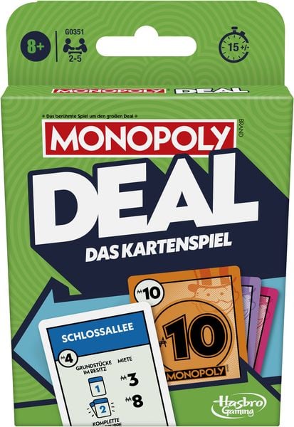 Produktbild: Hasbro G0351100 - Monopoly Deal, Das Kartenspiel