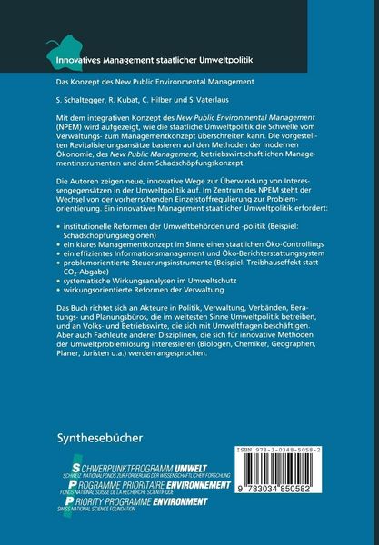 Produktbild: Innovatives Management staatlicher Umweltpolitik
