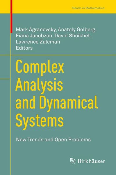 Produktbild: Complex Analysis and Dynamical Systems