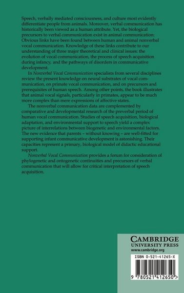 Produktbild: Nonverbal Vocal Communication