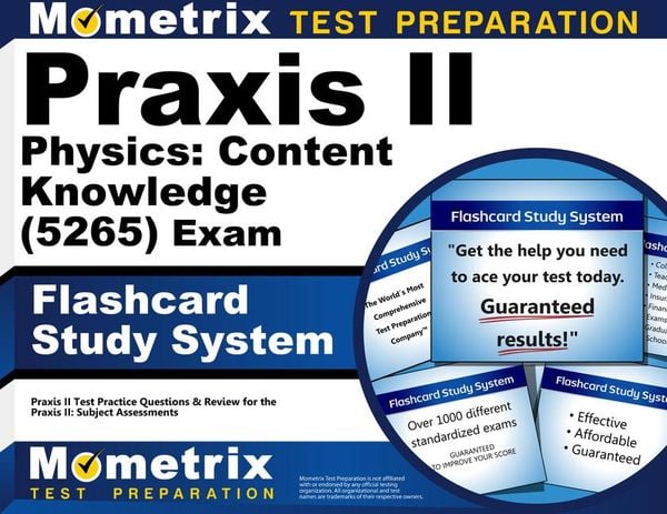 Produktbild: PRAXIS II Physics: Content Knowledge (5265) Exam Flashcard Study System