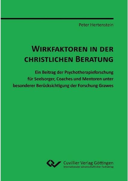 Produktbild: Wirkfaktoren in der christlichen Beratung