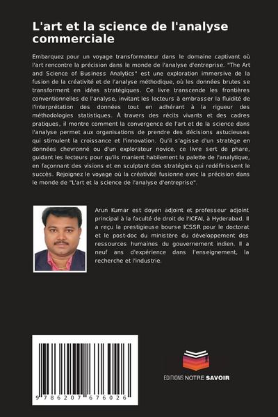 Produktbild: L'art et la science de l'analyse commerciale
