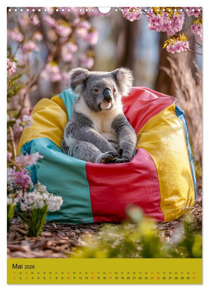 Produktbild: Workaholic - Mach mal Pause und chill wie ein Koala (Wandkalender 2026 DIN A3 hoch), CALVENDO Monatskalender