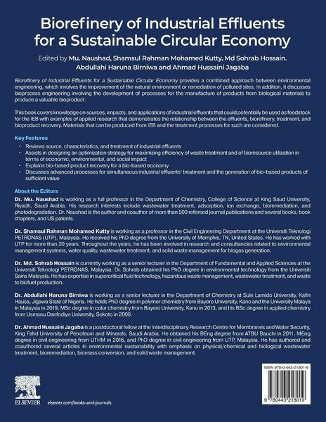 Produktbild: Biorefinery of Industrial Effluents for a Sustainable Circular Economy