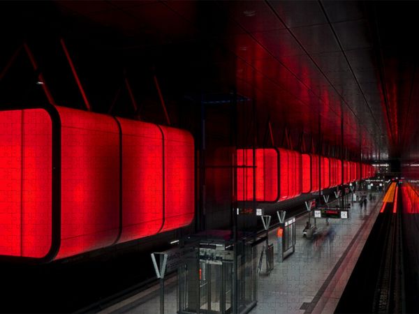Produktbild: CALVENDO Puzzle U-Bahn | 1000 Teile Lege-Gr&ouml;&szlig;e 64x48cm Foto-Puzzle f&uuml;r gl&uuml;ckliche Stunden
