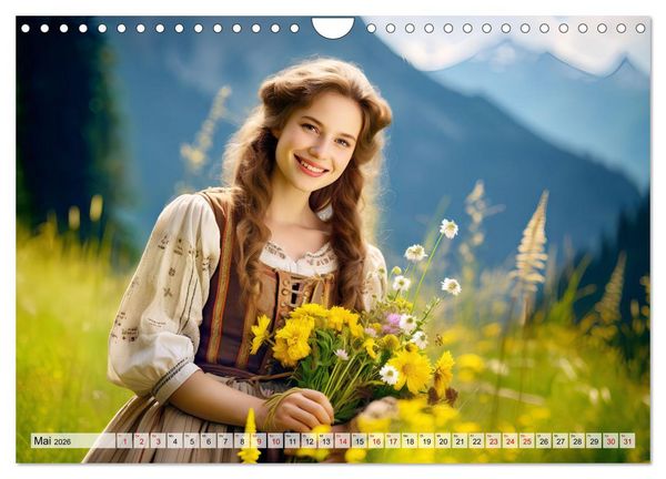 Produktbild: Alm Leben - Meine Liebe zum Bergbauernhof (Wandkalender 2026 DIN A4 quer), CALVENDO Monatskalender