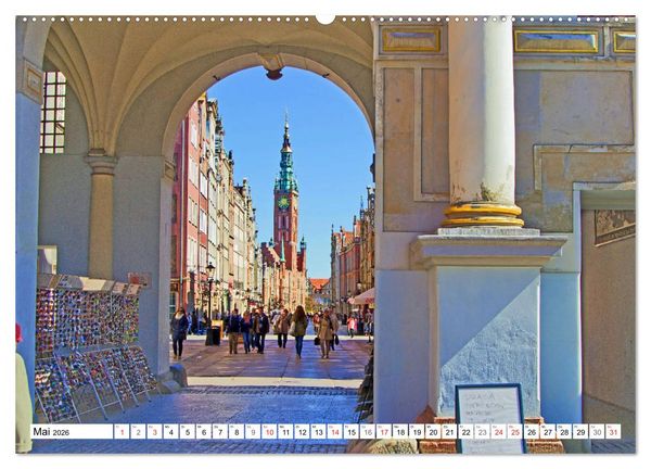 Produktbild: Danzig - Eine historische Sch&ouml;nheit (hochwertiger Premium Wandkalender 2026 DIN A2 quer), Kunstdruck in Hochglanz