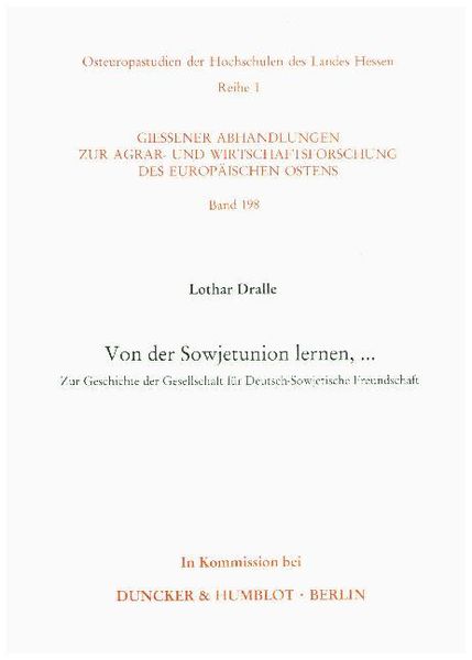 Produktbild: Von der Sowjetunion lernen, ...