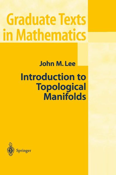Produktbild: Introduction to Topological Manifolds