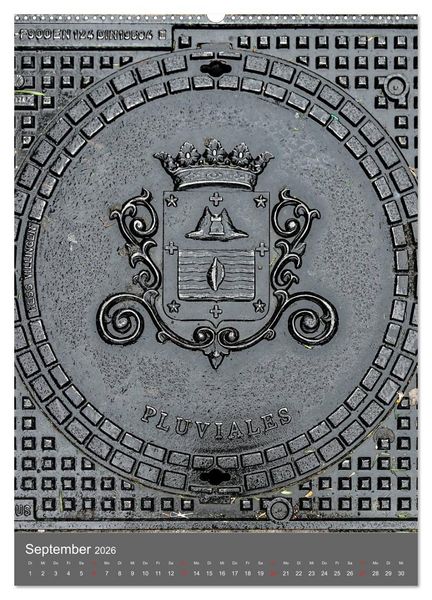 Produktbild: Gullydeckel (Wandkalender 2026 DIN A2 hoch), CALVENDO Monatskalender