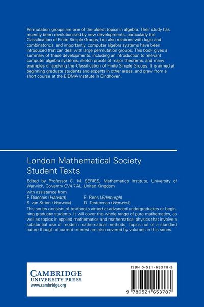 Produktbild: Permutation Groups