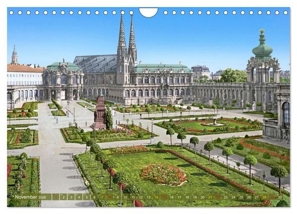 Produktbild: Historisches Dresden um 1900 neu restauriert und detailkoloriert (Wandkalender 2026 DIN A4 quer), CALVENDO Monatskalender