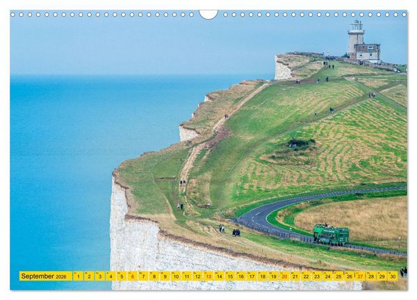 Produktbild: Seven Sisters - Gro&szlig;britanniens h&ouml;chste Kreidefelsen (Wandkalender 2026 DIN A3 quer), CALVENDO Monatskalender