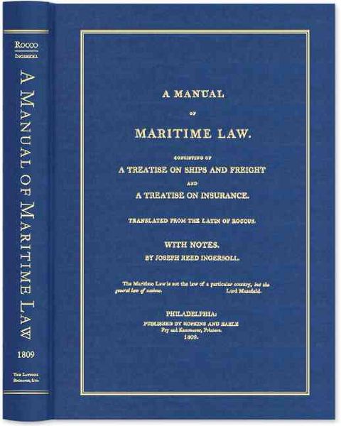 Produktbild: A Manual of Maritime Law