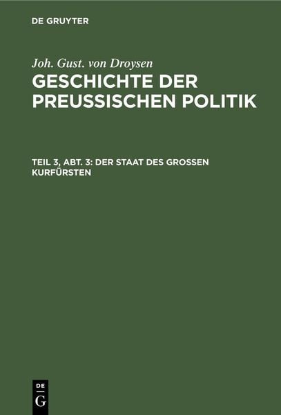 Produktbild: Der Staat des gro&szlig;en Kurf&uuml;rsten