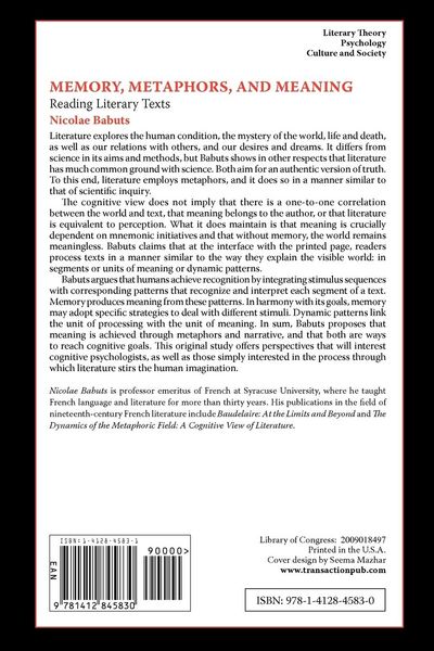 Produktbild: Memory, Metaphors, and Meaning