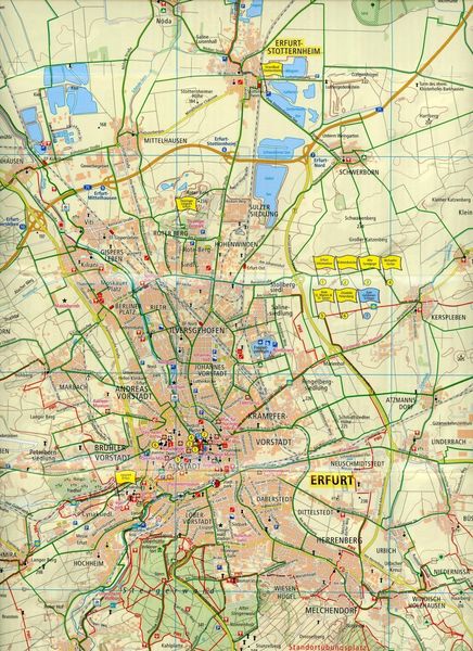 Rad- und Wanderkarte Erfurt und Umgebung 1:50 000