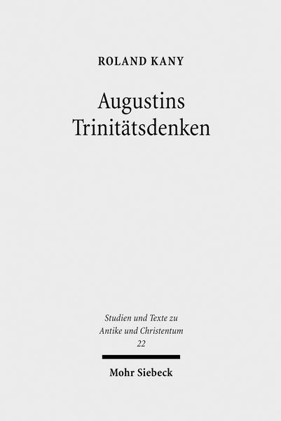 Produktbild: Augustins Trinit&auml;tsdenken