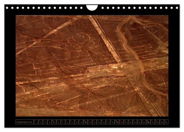 Produktbild: Die NAZCA Linien - Geheimnisvolle Figuren (Wandkalender 2026 DIN A4 quer), CALVENDO Monatskalender